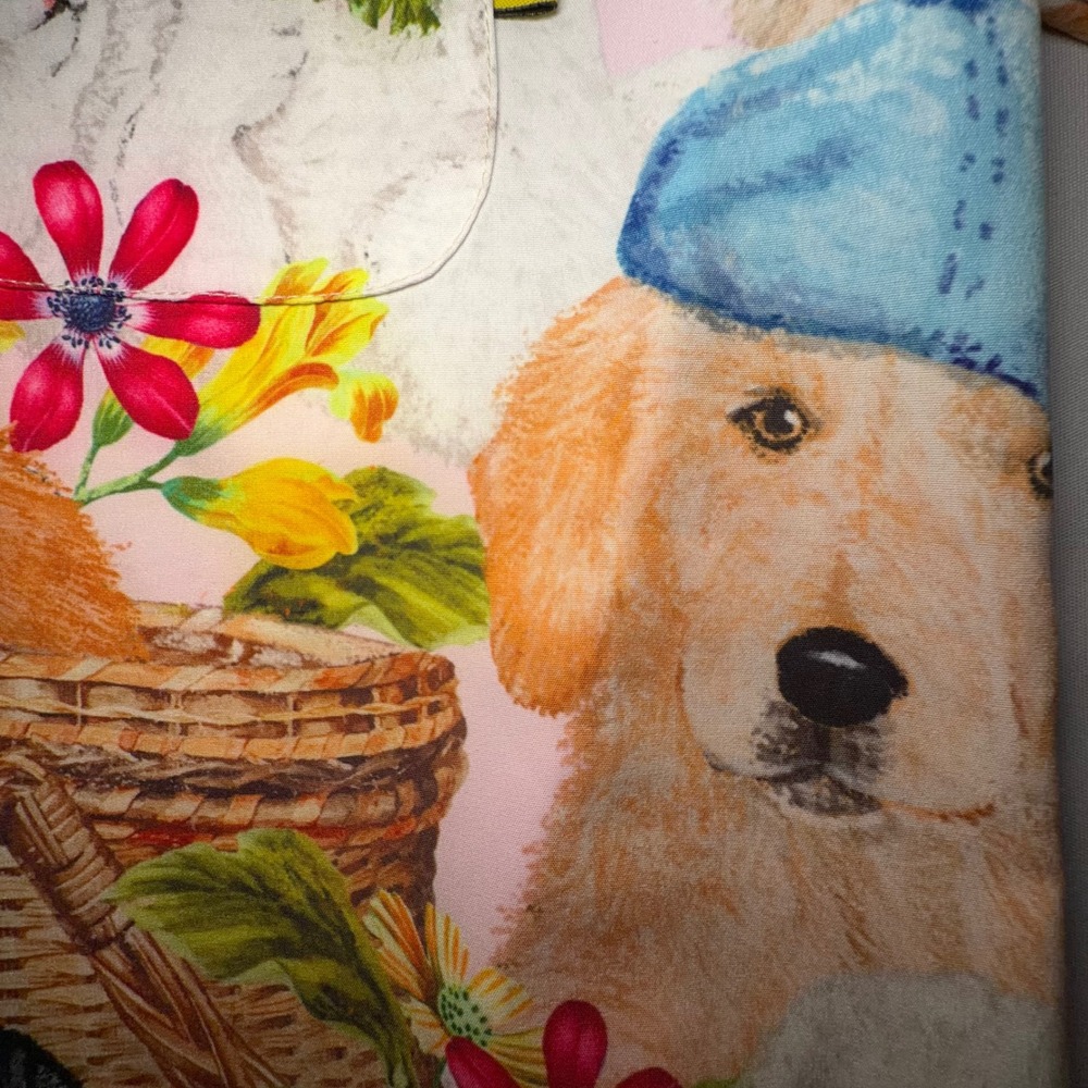 Outsiders Division Shirt Mens Medium Multicolor Cat Dog Festival Kitschy EUC - Picture 6 of 15